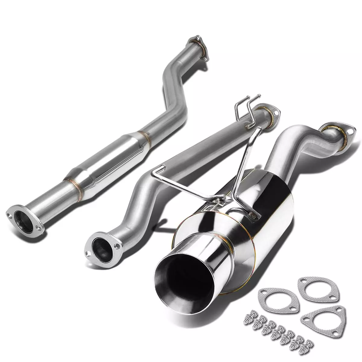 02-05-honda-civic-si-single-rolled-tip-catback-exhaust-stainless-steel 02-05 Honda Civic SI Single Rolled Tip Catback Exhaust Stainless Steel