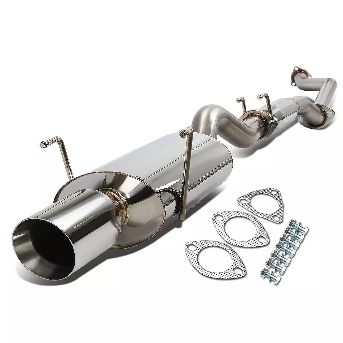 02-06-acura-rsx-oe-style-single-tip-catback-exhaust-stainless-steel 02-06 Acura RSX OE Style Single Tip Catback Exhaust - Stainless Steel