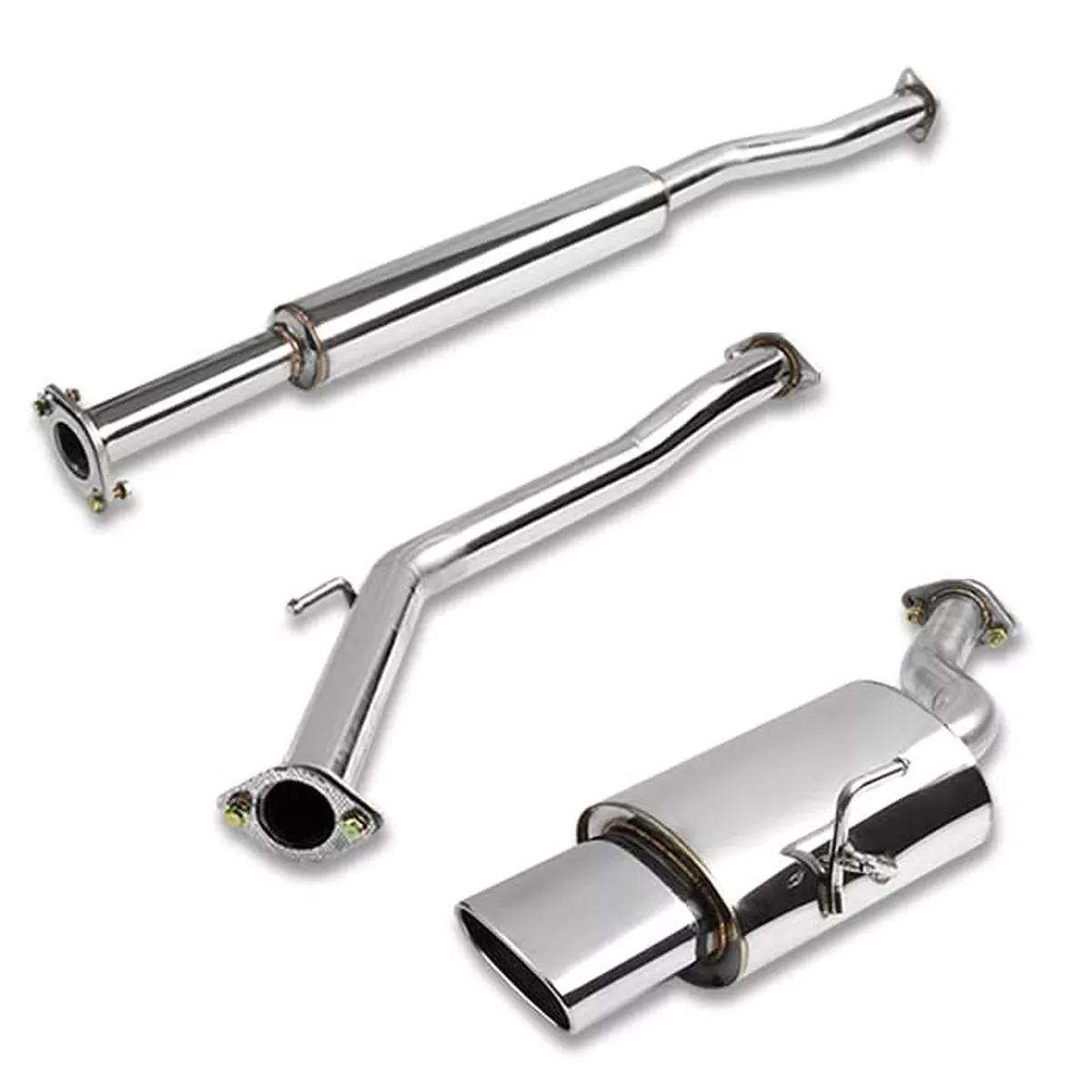 02-06-nissan-altima-2-5l-single-oval-rolled-tip-catback-exhaust-stainless-steel 02-06 Nissan Altima 2.5L Single Oval Rolled Tip Catback Exhaust Stainless Steel