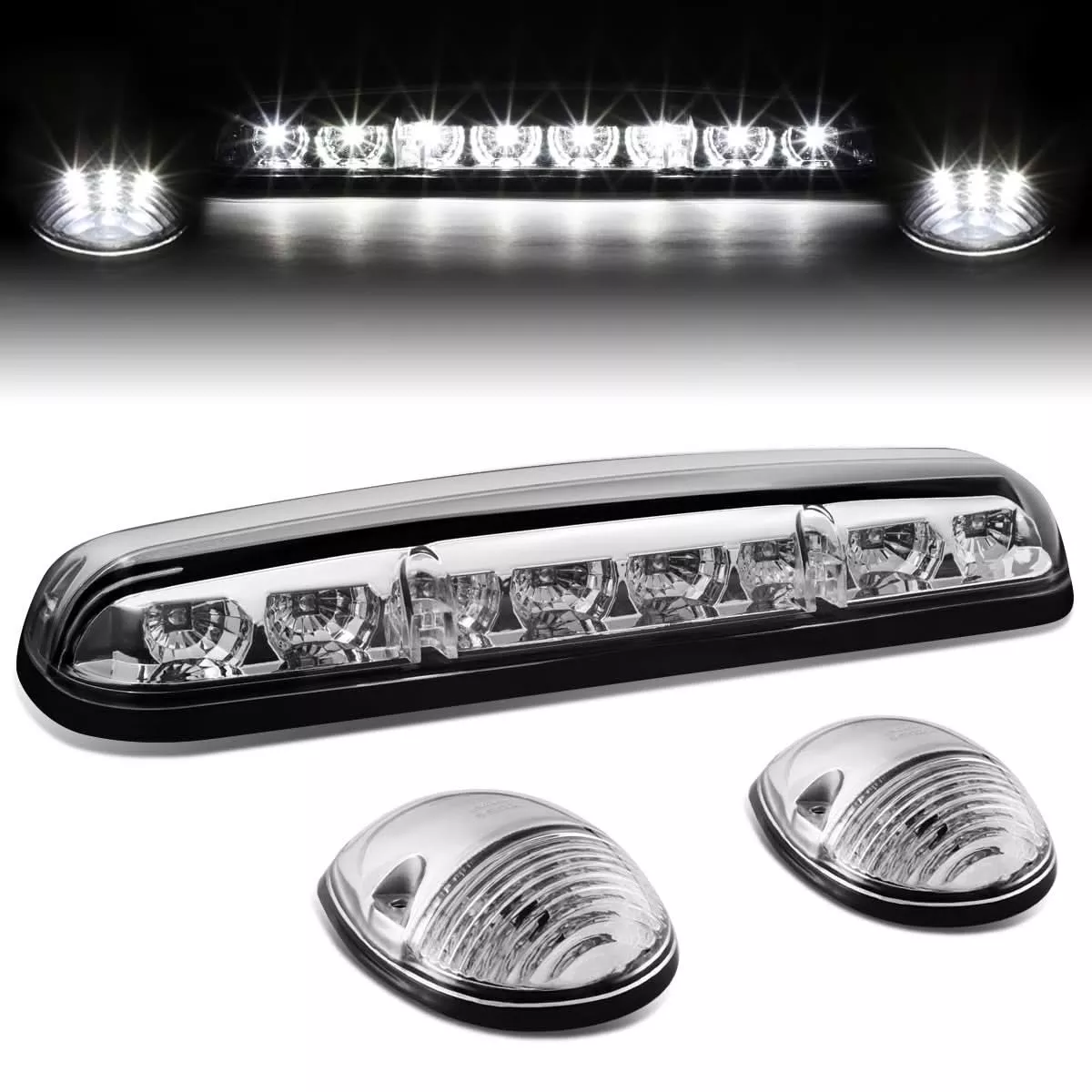 02-07-chevy-silverado-gmc-sierra-cab-light-chrome-housing-white-led 02-07 Chevy Silverado / GMC Sierra Cab Light - Chrome Housing White LED