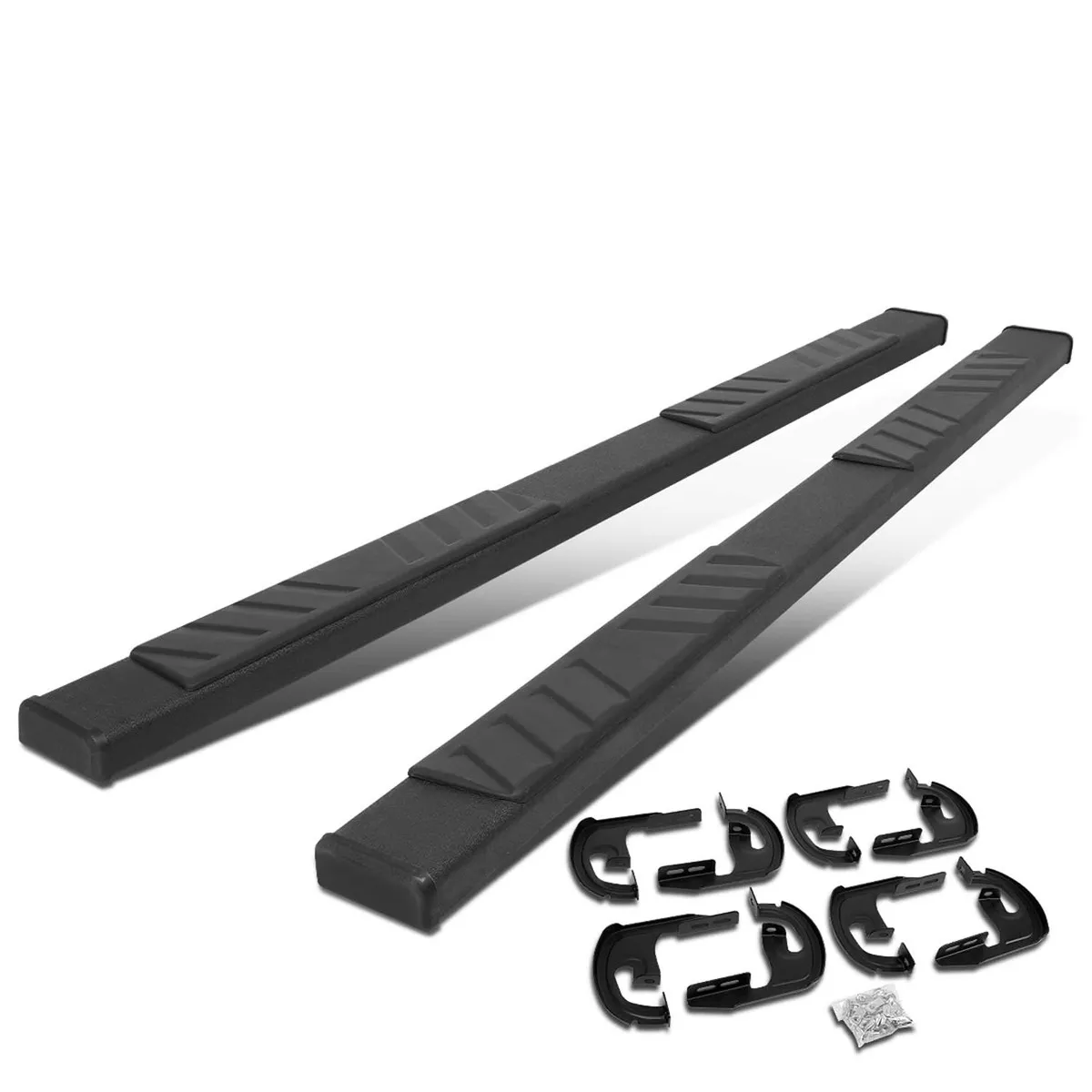 04-14-ford-f-150-05-10-f-250-super-duty-5-nerf-bars-extended-cab-black 04-14 Ford F-150 / 05-10 F-250 Super Duty 5" Nerf Bars Extended Cab Black