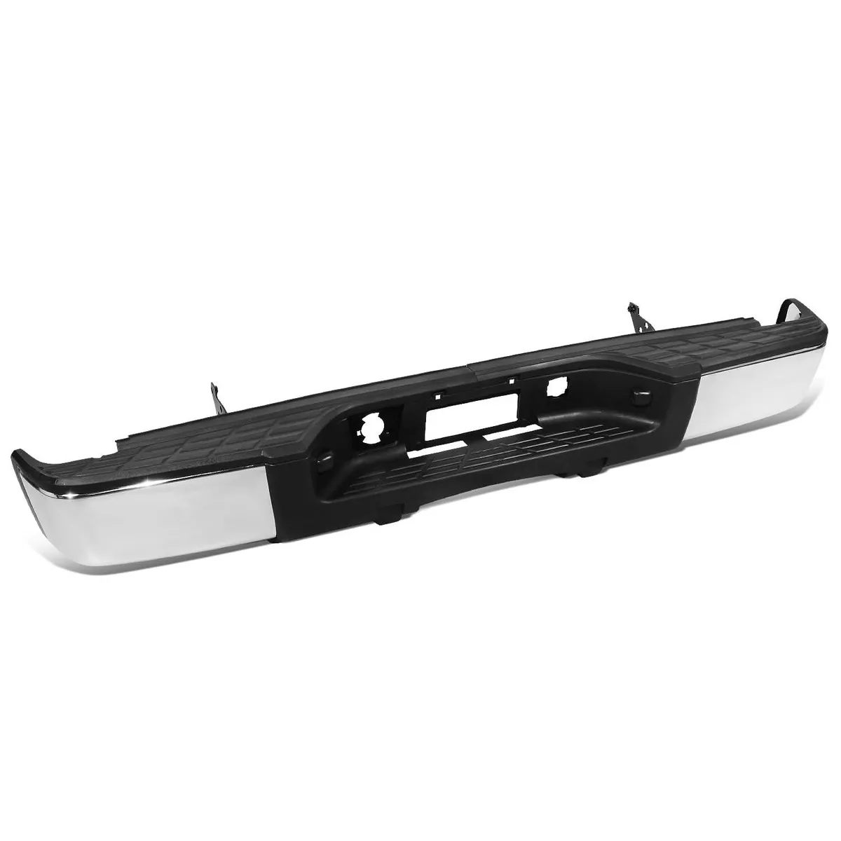 07-13-chevy-silverado-gmc-sierra-1500-rear-step-bumper-chrome-steel 07-13 Chevy Silverado GMC Sierra 1500 Rear Step Bumper Chrome Steel
