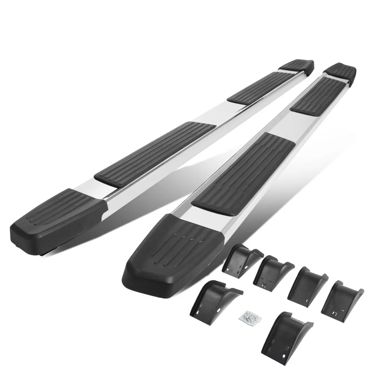 09-20-dodge-ram-5-25-chrome-black-nerf-bars-crew-cab 09-20 Dodge Ram 5.25" Chrome/Black Nerf Bars - Crew Cab