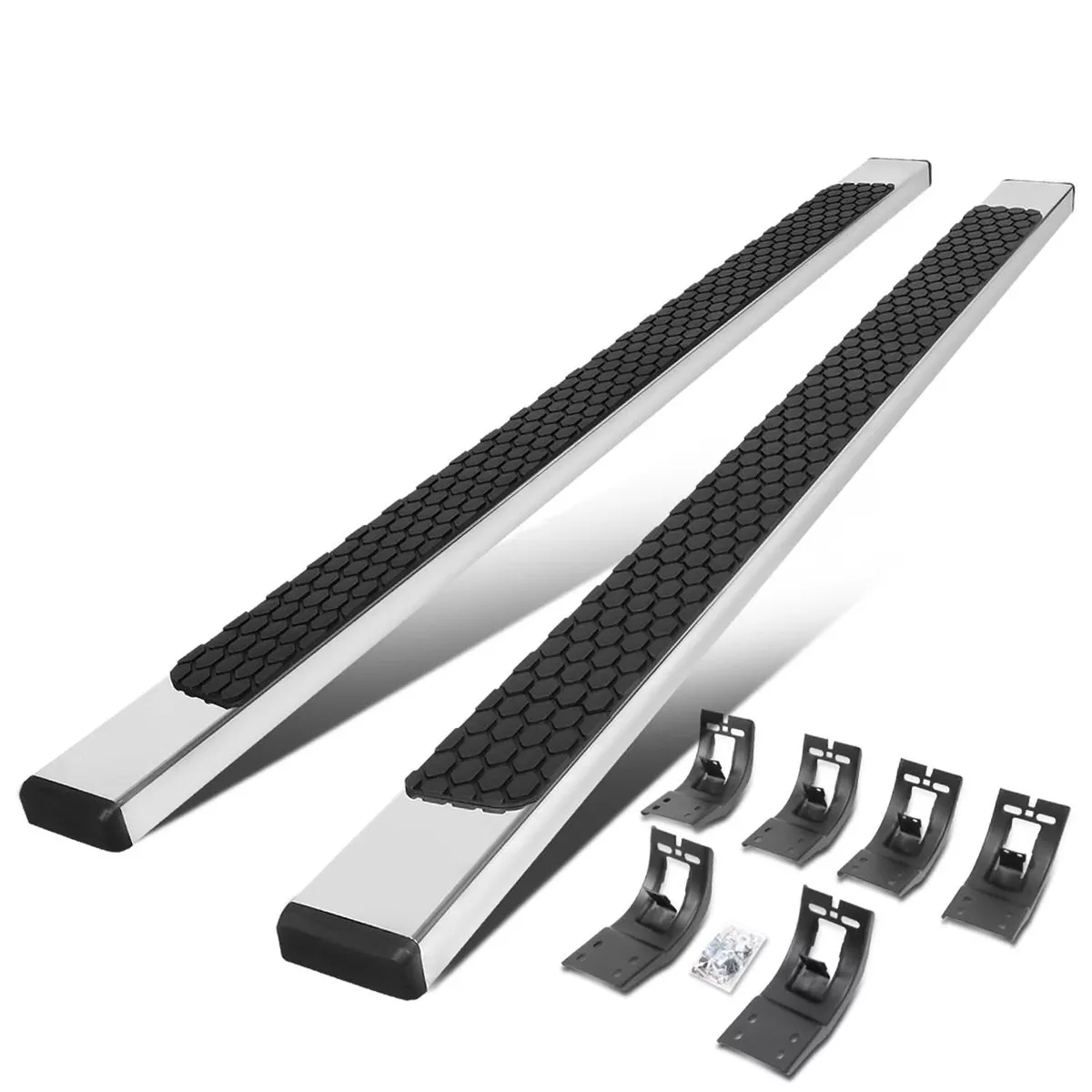 09-20-dodge-ram-5-inch-honeycomb-step-nerf-bars-chrome-black 09-20 Dodge Ram 5 Inch Honeycomb Step Nerf Bars Chrome Black