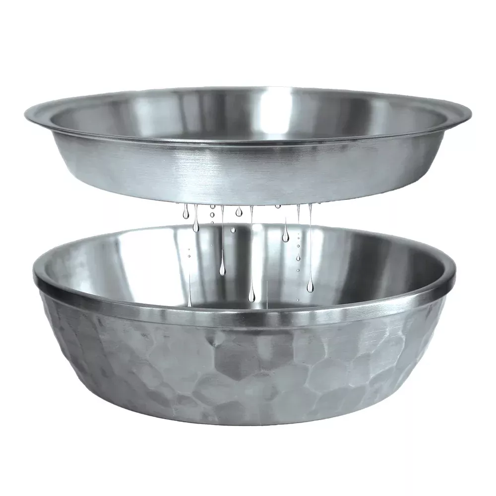 12-stainless-steel-seafood-bowl 12" Stainless Steel Seafood Bowl