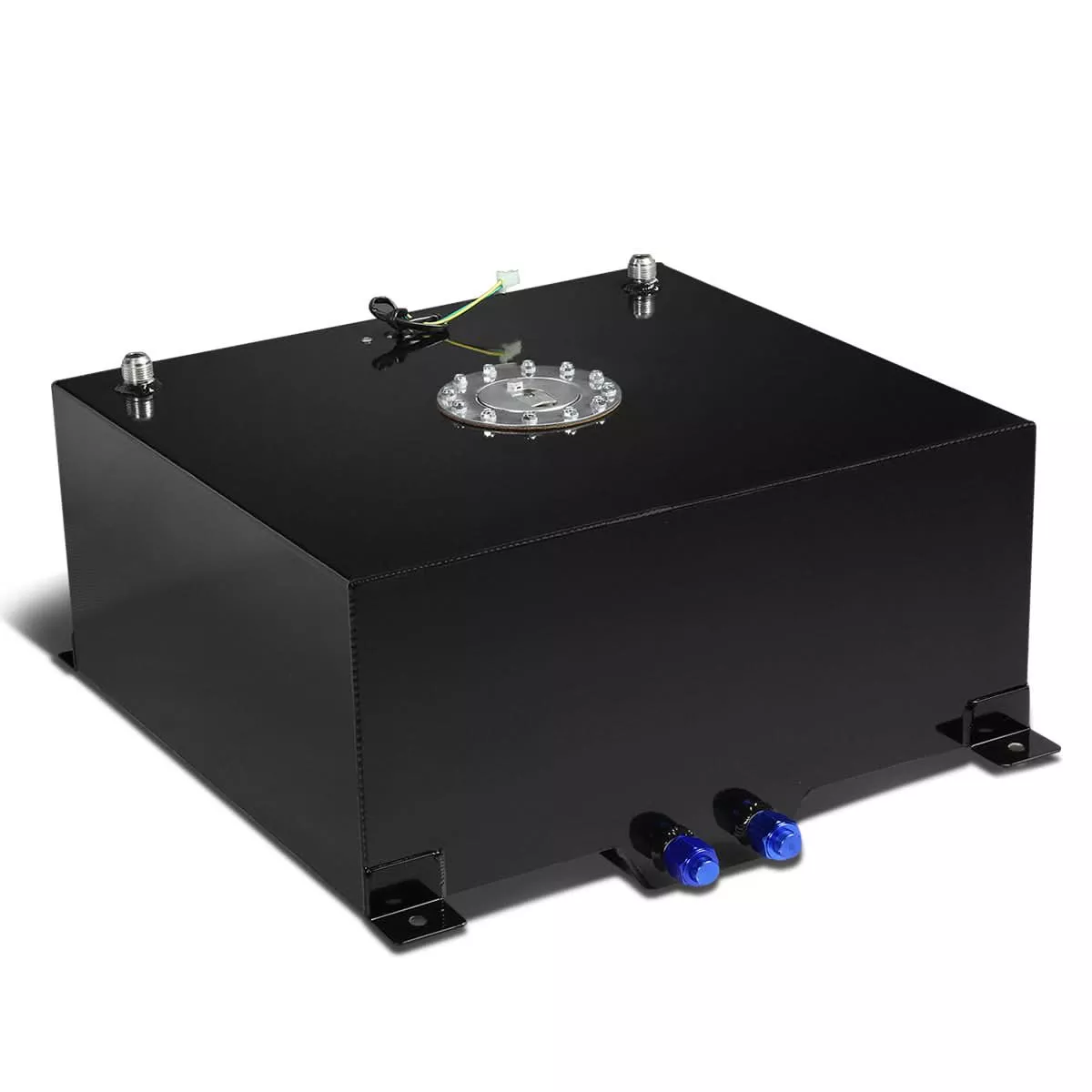 15 Gallon Aluminum Fuel Cell Gas Tank with Level Sender - Polished