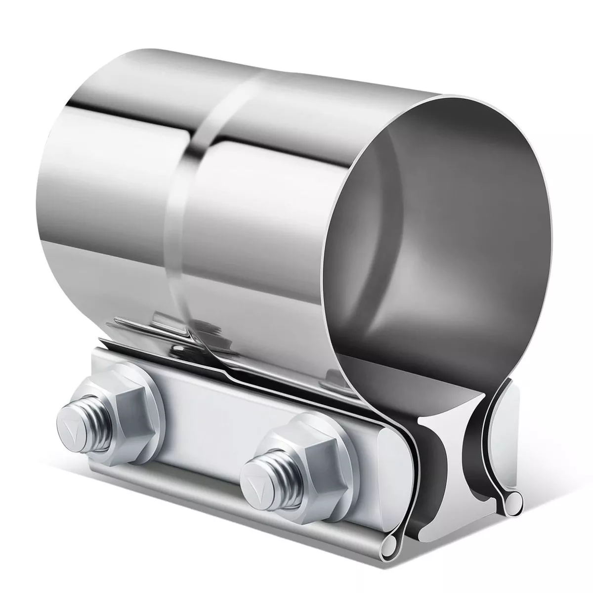 2-25-lap-joint-exhaust-band-clamp-muffler-sleeve-coupler-stainless-steel 2.25" Lap Joint Exhaust Band Clamp Muffler Sleeve Coupler Stainless Steel