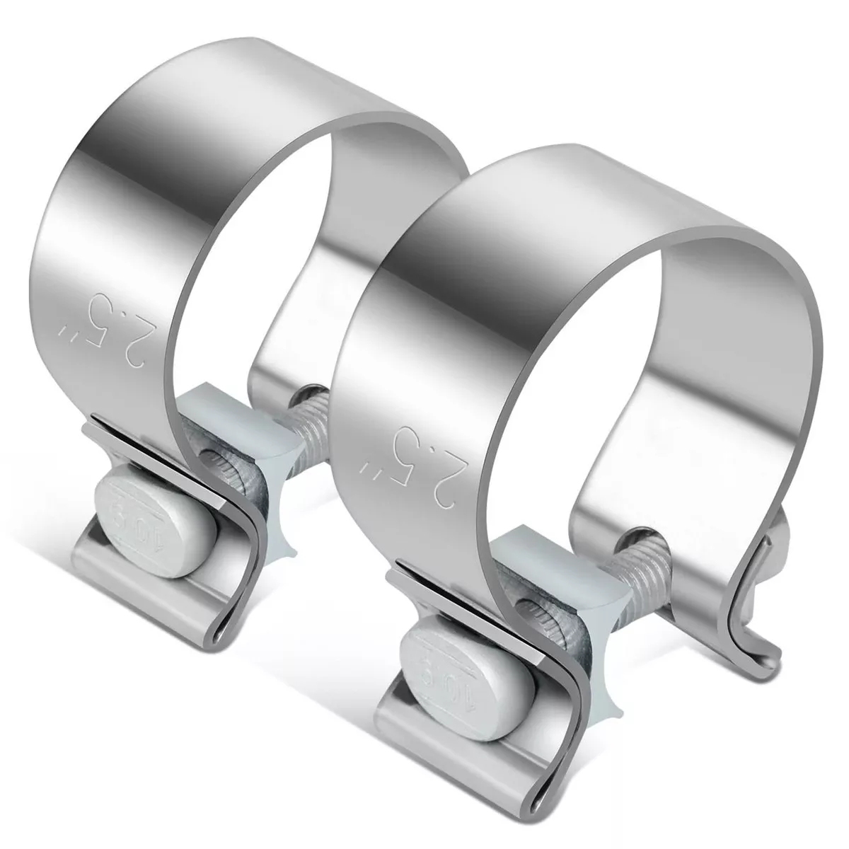 2-5-narrow-band-exhaust-seal-clamp-2-piece-kit-stainless-steel 2.5" Narrow Band Exhaust Seal Clamp 2-Piece Kit Stainless Steel