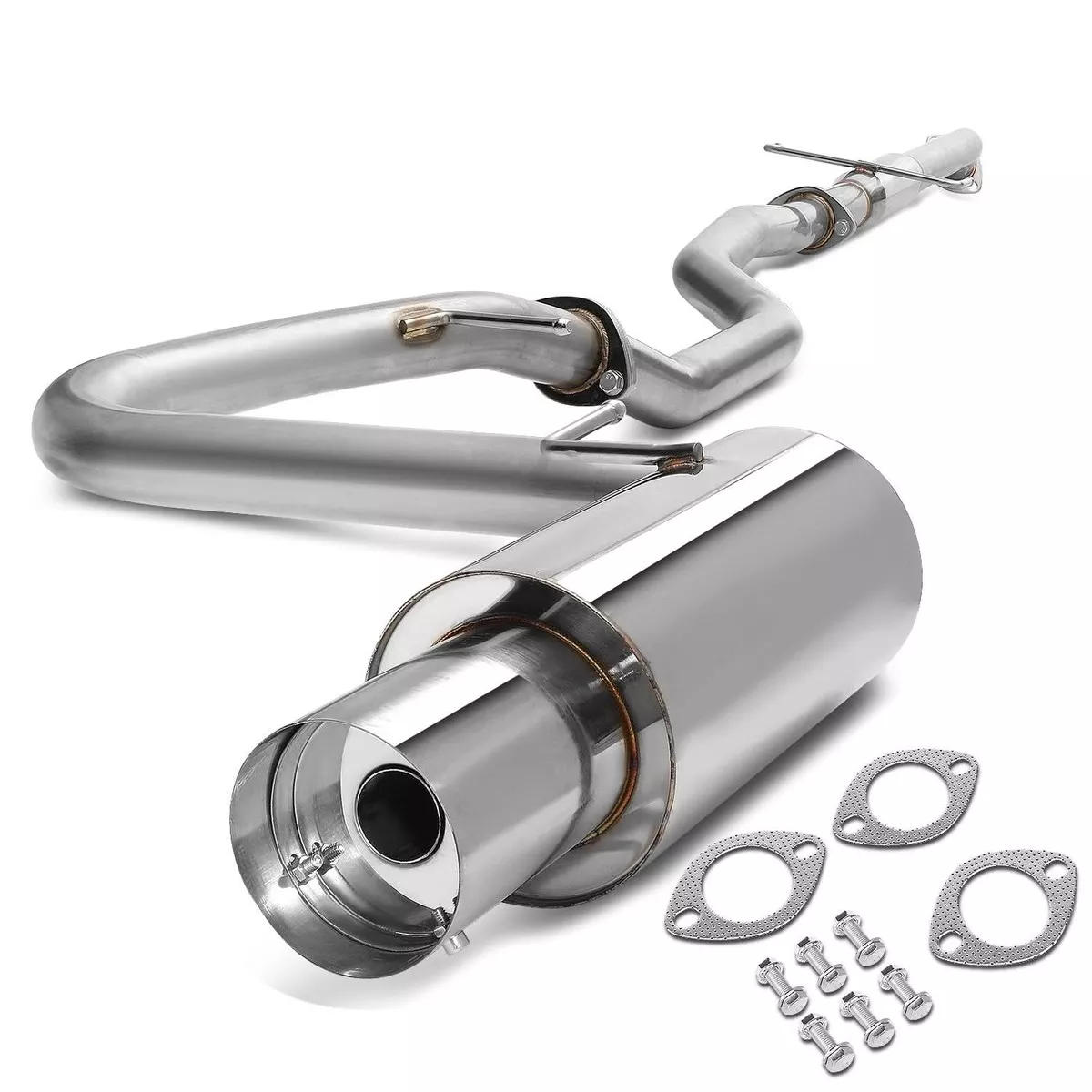 2005-2010 Scion tC Catback Exhaust System Single Tip Stainless Steel