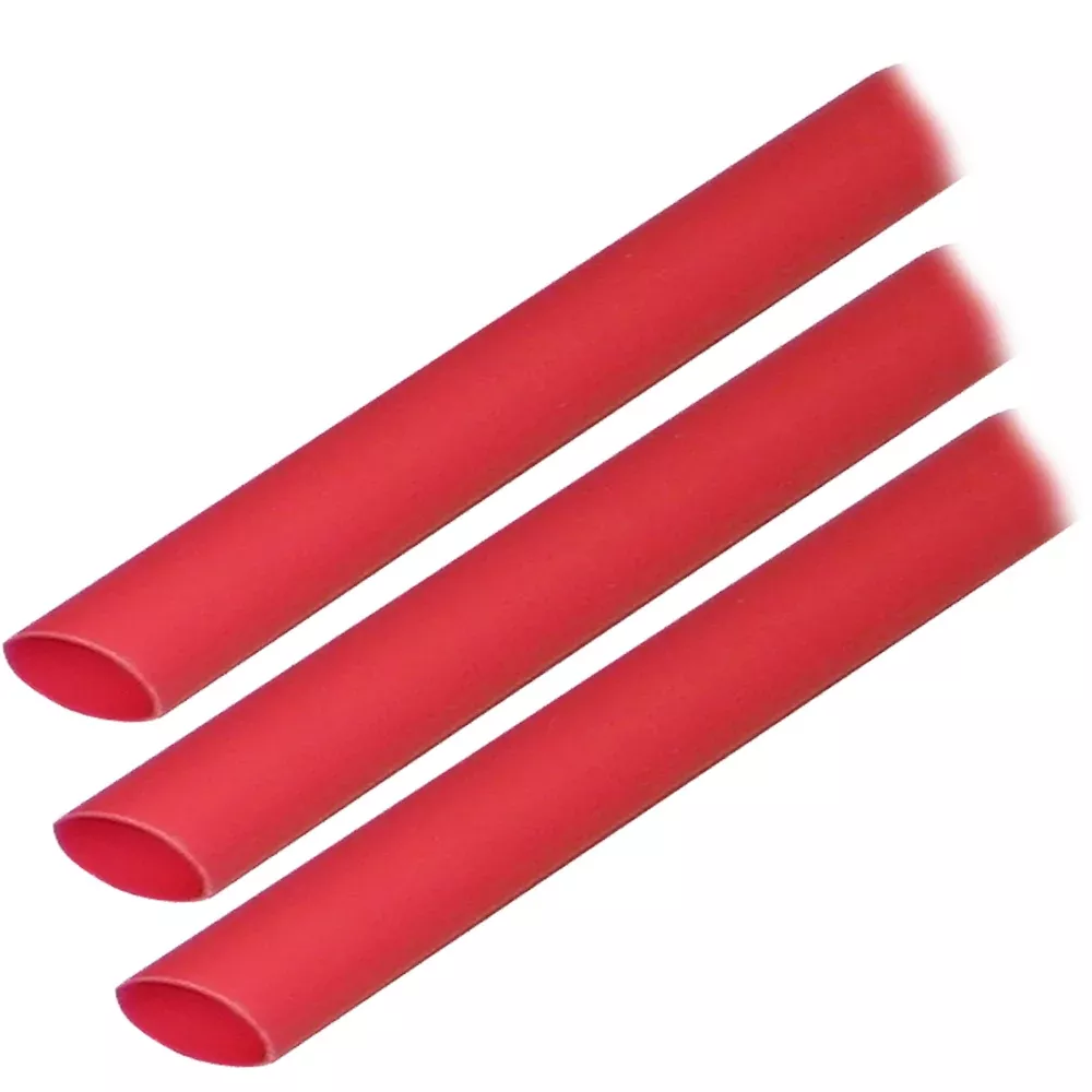 Ancor Adhesive Lined Heat Shrink Tubing (ALT) - 3/8" x 3" - 3-Pack - Red