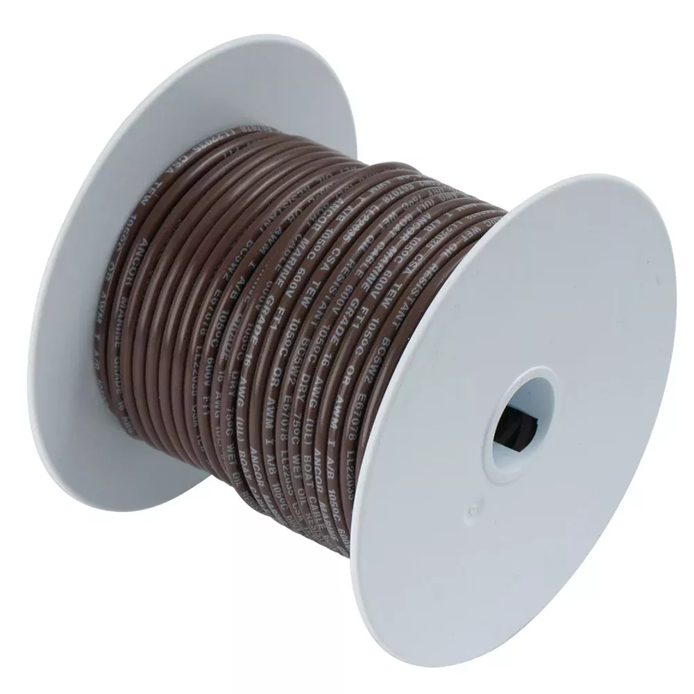 ancor-brown-12-awg-tinned-copper-wire-100 Ancor Brown 12 AWG Tinned Copper Wire - 100'