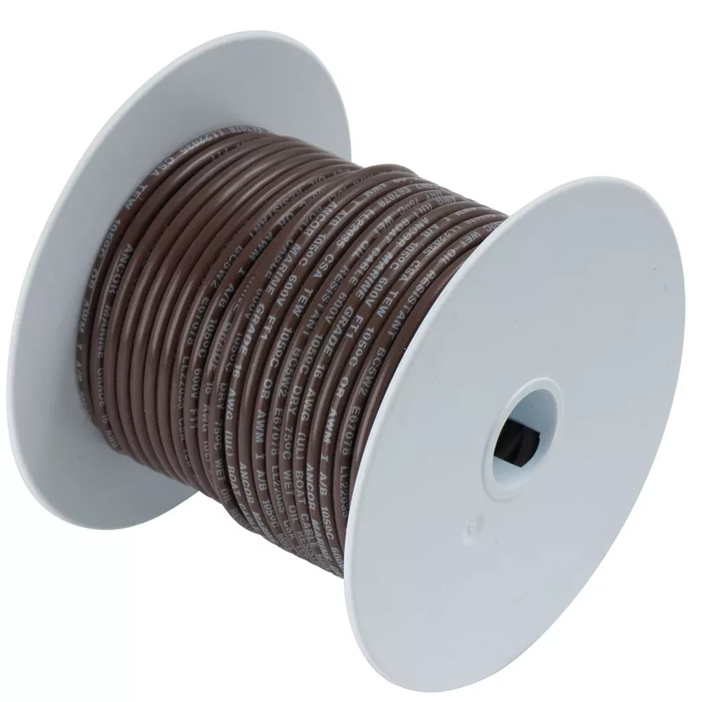 ancor-brown-18-awg-tinned-copper-wire-35 Ancor Brown 18 AWG Tinned Copper Wire - 35'