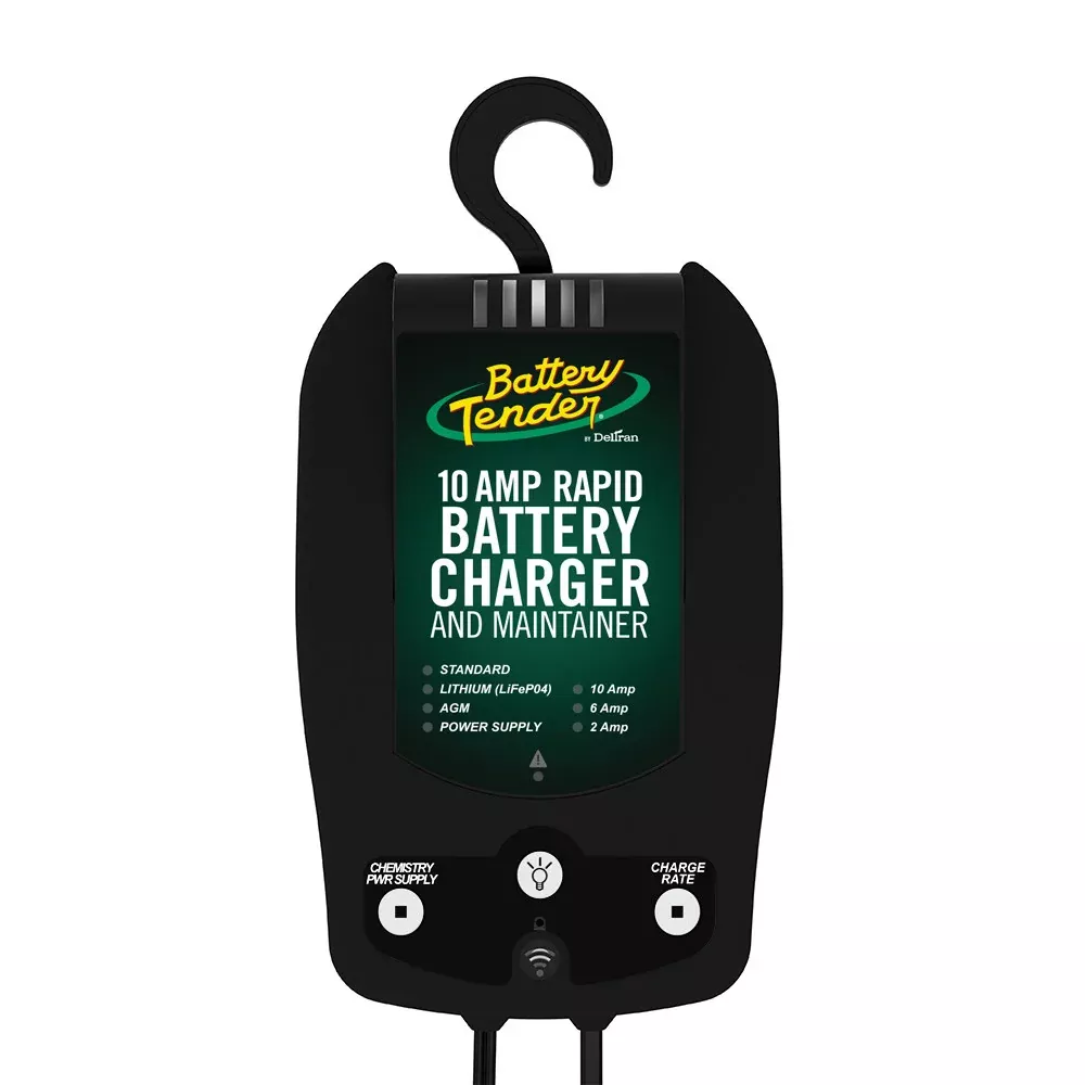 Battery Tender 12V, 10/6/2A Selectable Chemistry Battery Charger [022-0229-DL-WH]