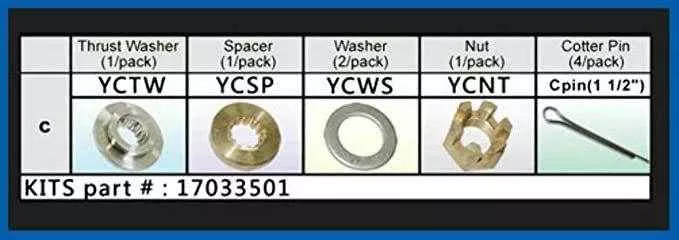 fixed-hub-prop-hardware-kit-yamaha-type-c Fixed Hub Prop Hardware Kit - Yamaha, Type C