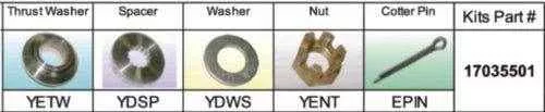 fixed-hub-prop-hardware-kit-yamaha-type-d-e Fixed Hub Prop Hardware Kit - Yamaha, Type D/E