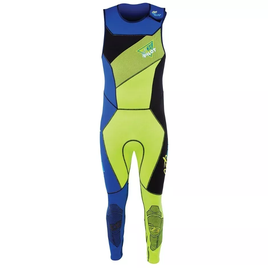 jetpilot-vintage-class-neoprene-john-wetsuit-green-blue JetPilot Vintage Class Neoprene John Wetsuit - Green/Blue