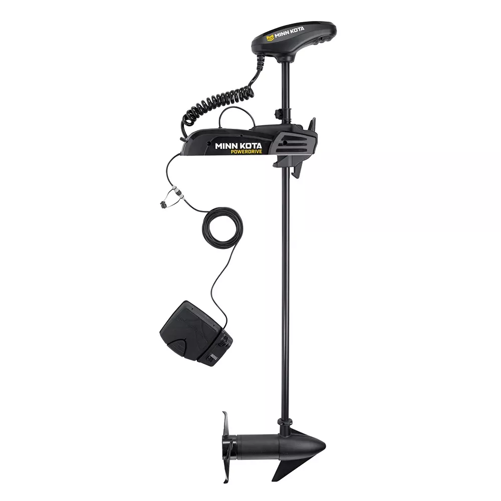 Minn Kota - PowerDrive 55 Trolling Motor - With Foot Pedal Dual Spectrum CHIRP, 12V, 55LB, 54"