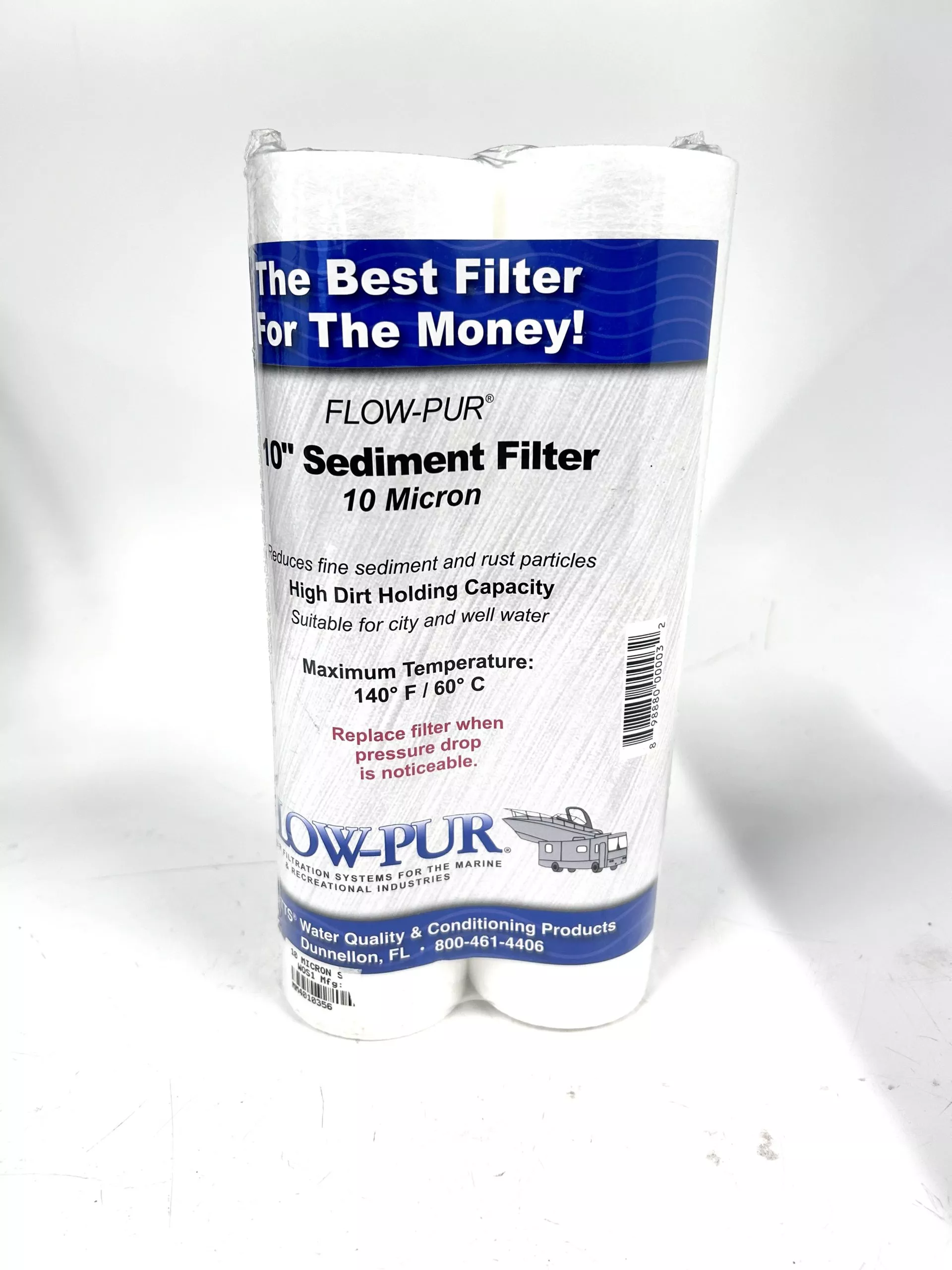 new-flow-pur-10-10-micron-sediment-water-filter-2-pack -NEW- Flow-Pur 10'' - 10 Micron Sediment water Filter - 2 Pack