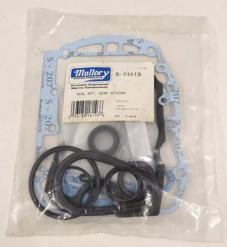 new-mallory-marine-9-74519-seal-kit-gear-housing-oem -NEW- Mallory Marine 9-74519, Seal Kit Gear Housing, OEM