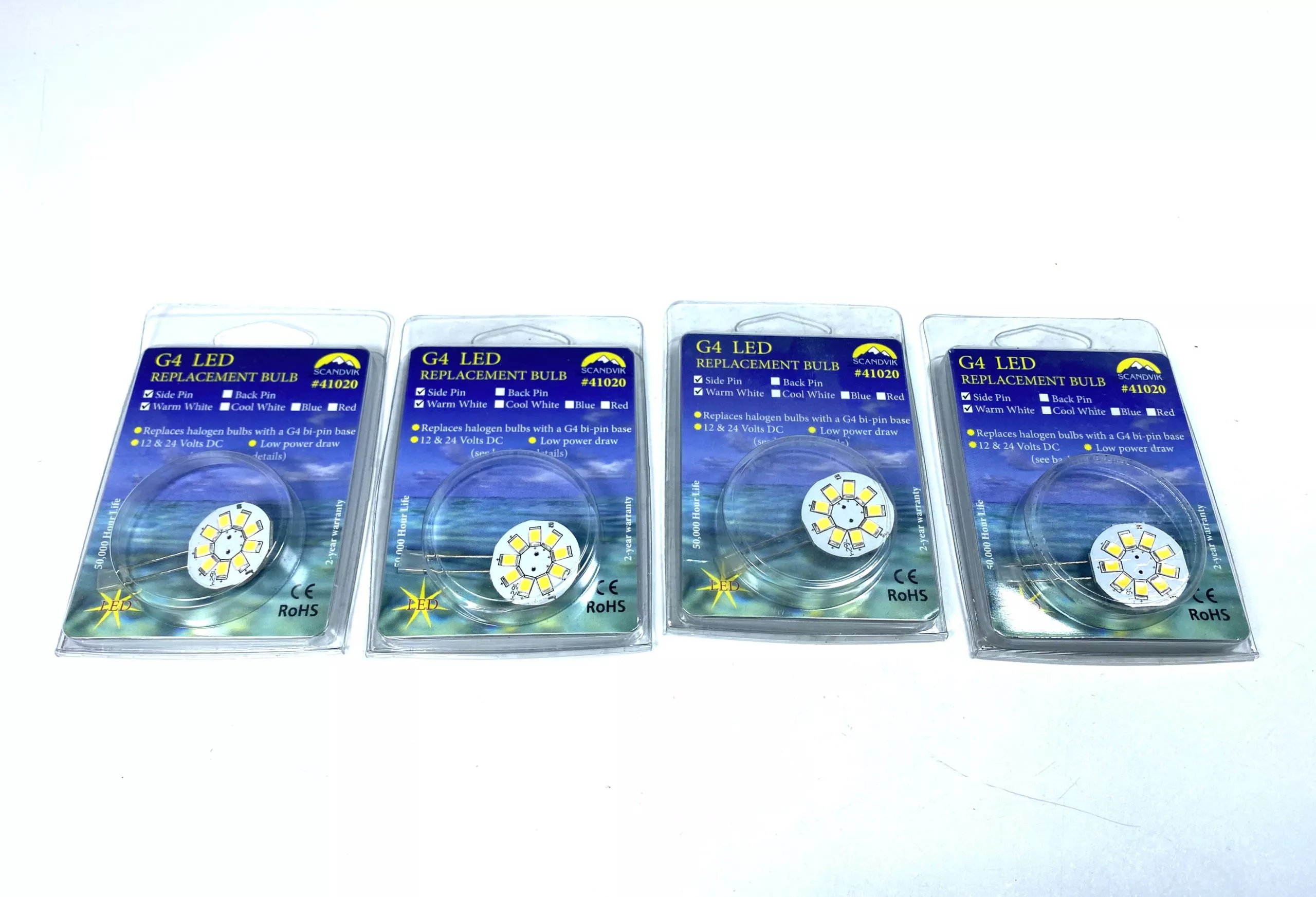 new-scandvik-41020-g4-warm-white-led-replacement-bulb-4-pack -NEW- Scandvik 41020 , G4 Warm White LED Replacement Bulb - 4 Pack