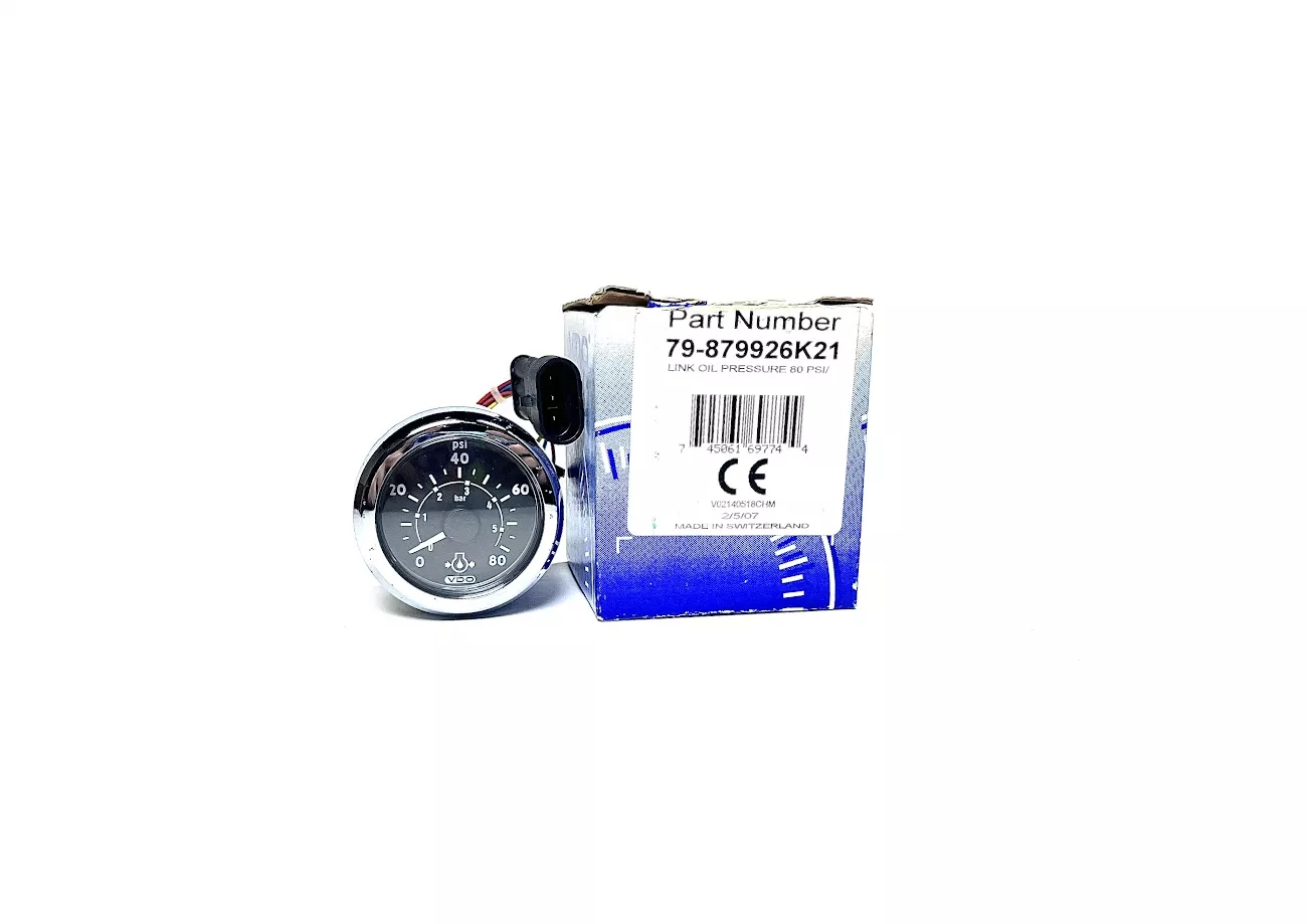 new-vdo-79-879926k21-oil-pressure-gauge-oem-pitting -NEW- VDO 79-879926K21, Oil Pressure Gauge, OEM - (Pitting)
