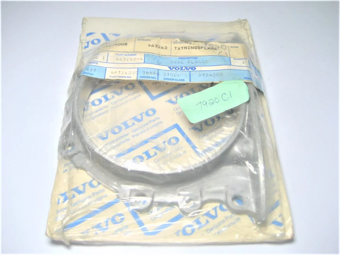new-volvo-penta-463263-aq-bb-series-marine-boat-engine-motor-oem-seal-flange -NEW- Volvo Penta 463263 AQ BB Series Marine Boat Engine Motor OEM Seal Flange