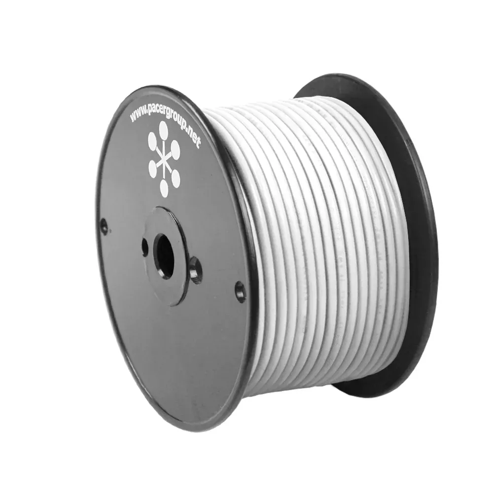 Pacer White 8 AWG Primary Wire - 100[WUL8WH-100]