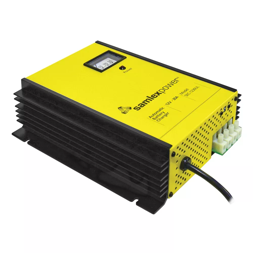 samlex-30a-battery-charger-12v-3-bank-3-stage-w-dip-switch-lugs Samlex 30A Battery Charger - 12V - 3-Bank - 3-Stage w/Dip Switch Lugs