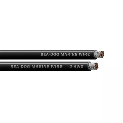 Sea-Dog 2 AWG Black Battery Cable - 25' [8002010]