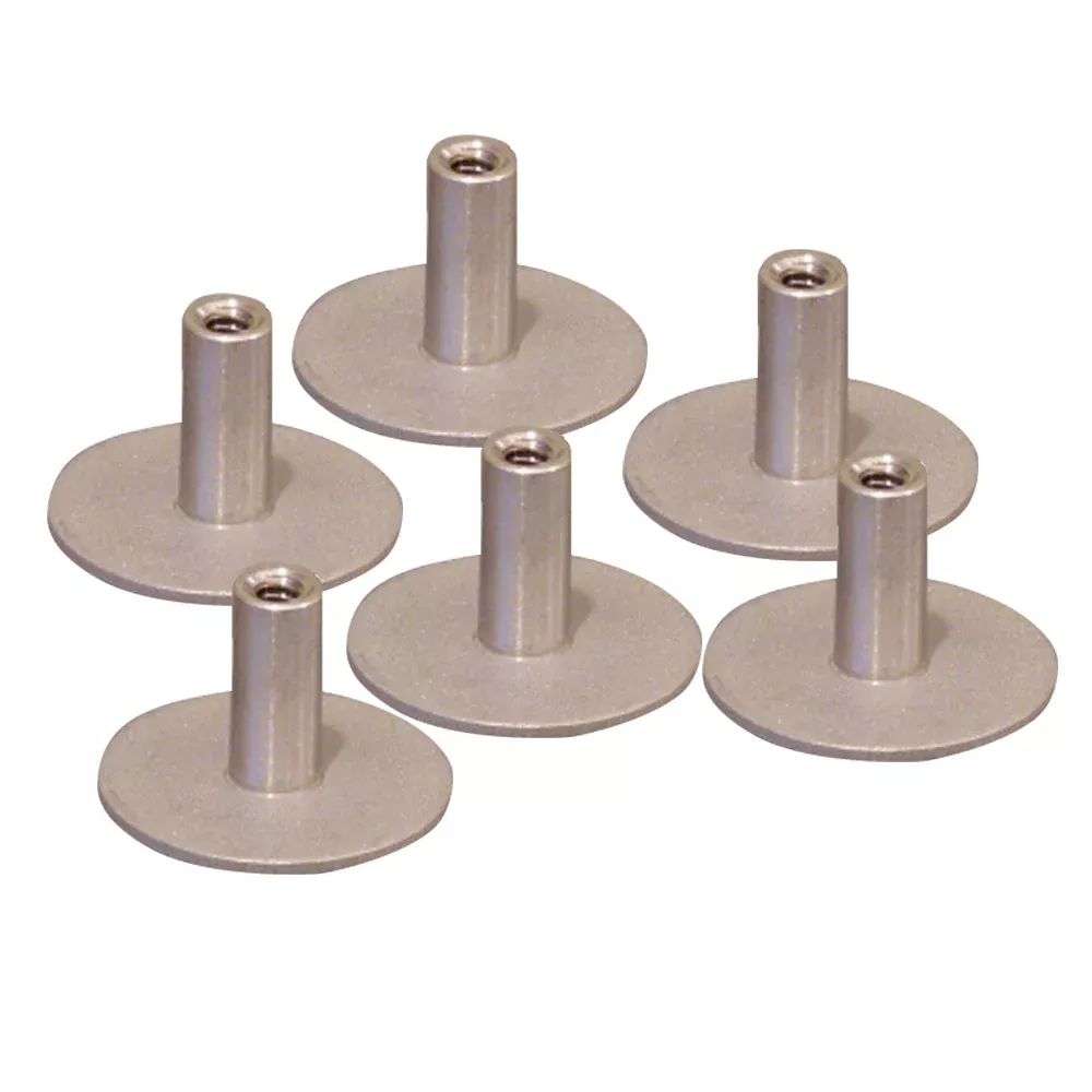 Weld Mount Stainless Steel Standoff 1.25" Base1/4" x 20 Thread .75Tall - 6-Pack [142012304]