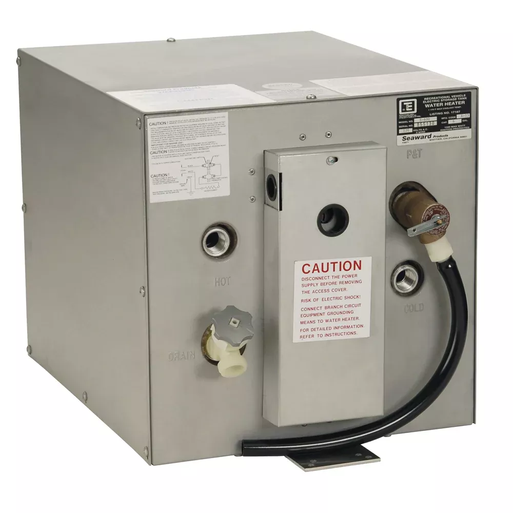 whale-seaward-6-gallon-hot-water-heater-w-rear-heat-exchanger-galvanized-steel-1 Whale Seaward 6 Gallon Hot Water Heater w/Rear Heat Exchanger - Galvanized Steel - 120V - 1500W