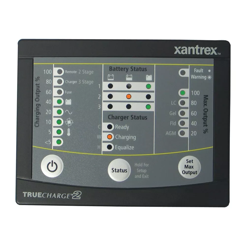 Xantrex - TRUECHARGE 2 Remote Panel - For 20, 40, 60 Amp (Only for 2nd generation of TC2 chargers)
